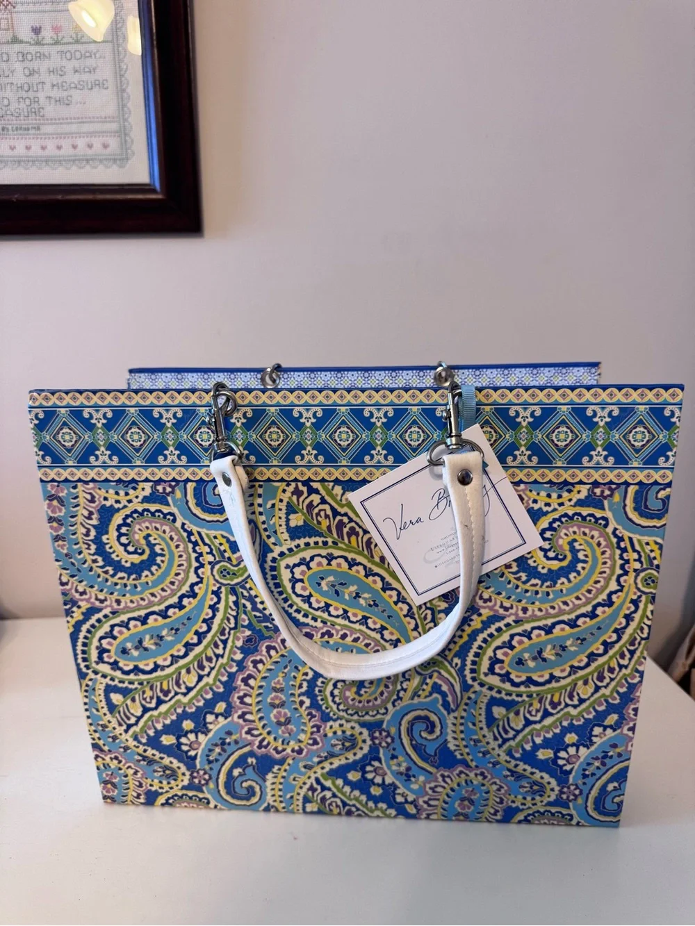 Vera Bradley “Take Note Tote” Capri Blue